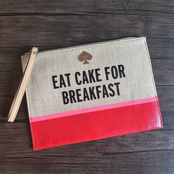 Eat Cake for Breakfast Kate Spade Clutch w/Wristlet - Picture 3 of 3